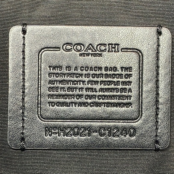 New Coach Unisex Hudson XL Drawstring Backpack in Red Black Buffalo Plaid Print - Picture 16 of 17